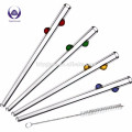 Hot-selling beverage heat resistance Rod Borosilicate Glass straw